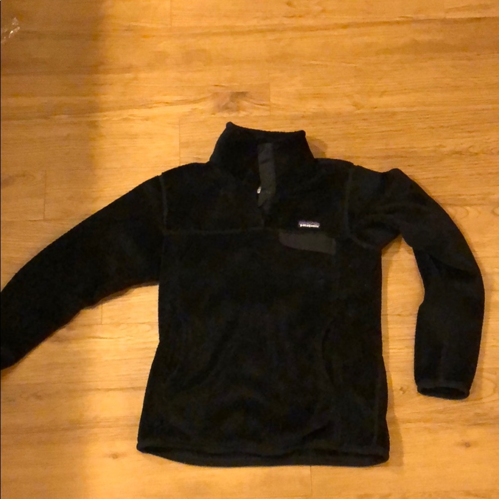 Size M Black Patagonia Re-Tool Snap-T Pullover